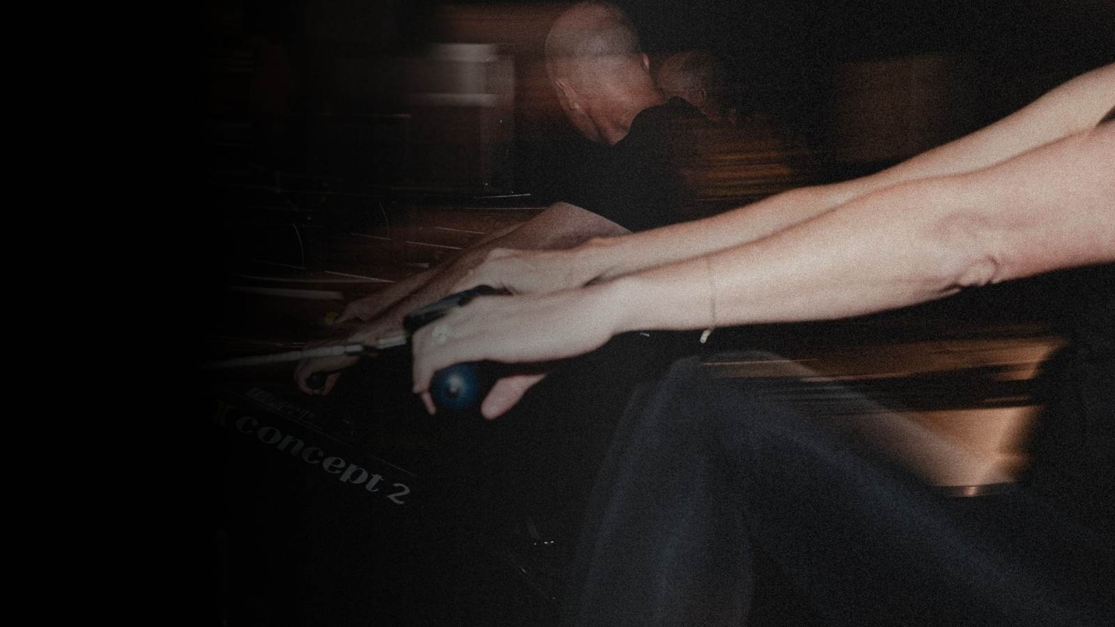 member rowing in swing