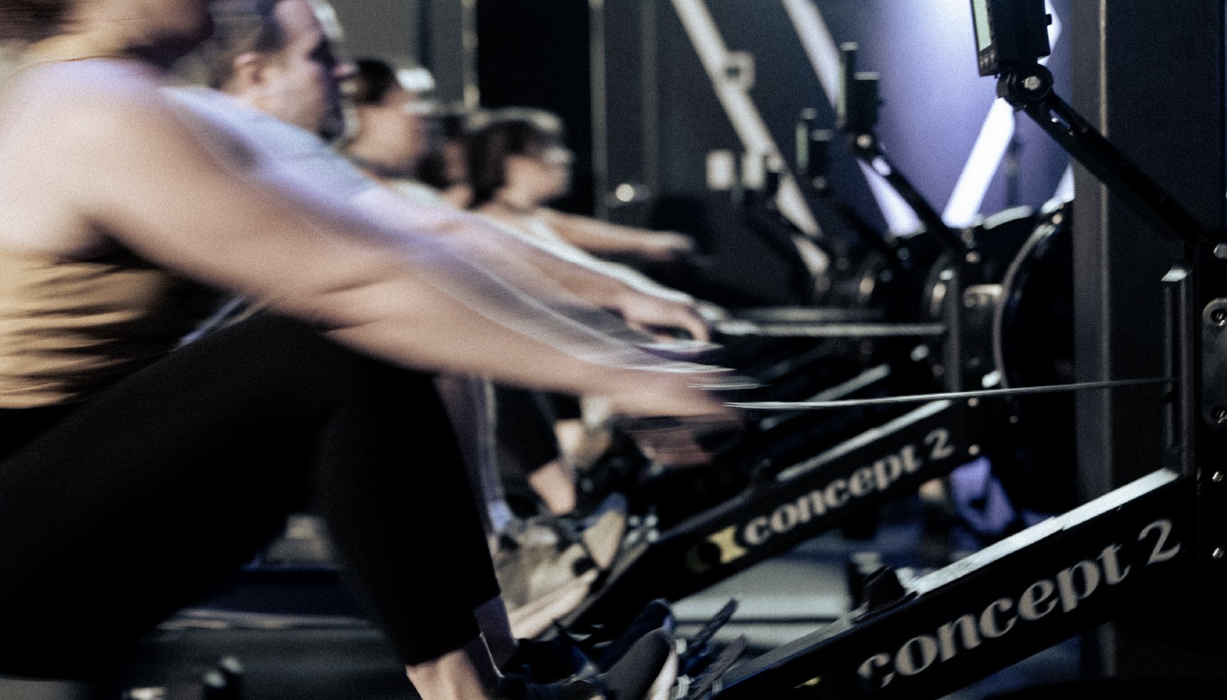 Members rowing in swing