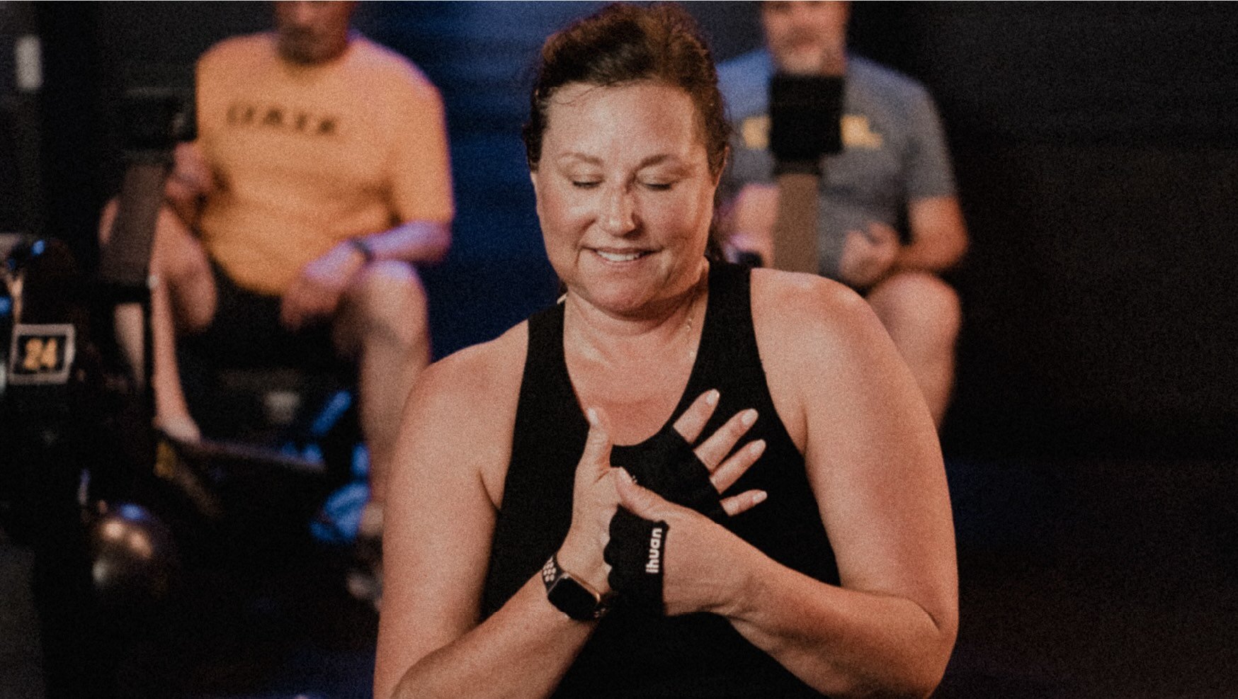 Member feeling good in class