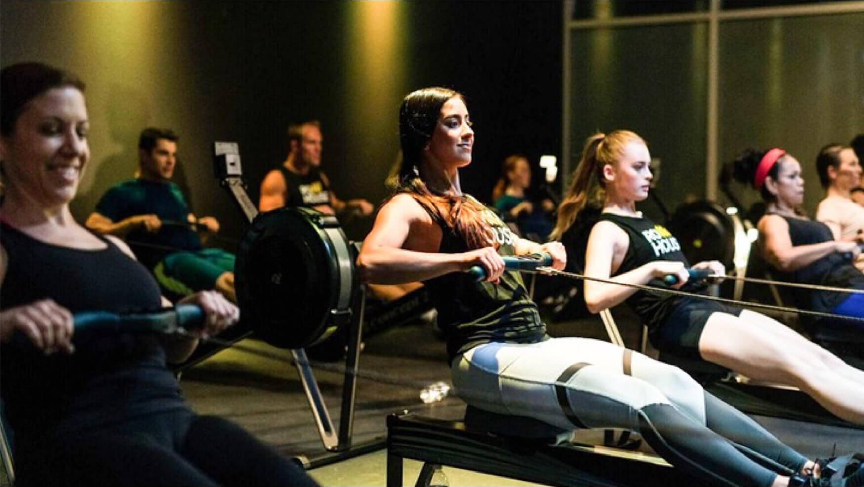 Group rowing at Row House